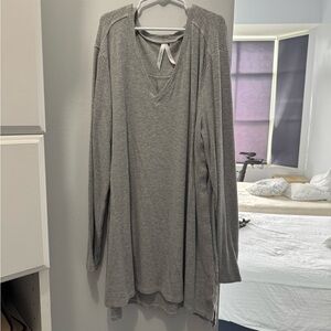 Seraphine Gray Long Sleeve Tunic